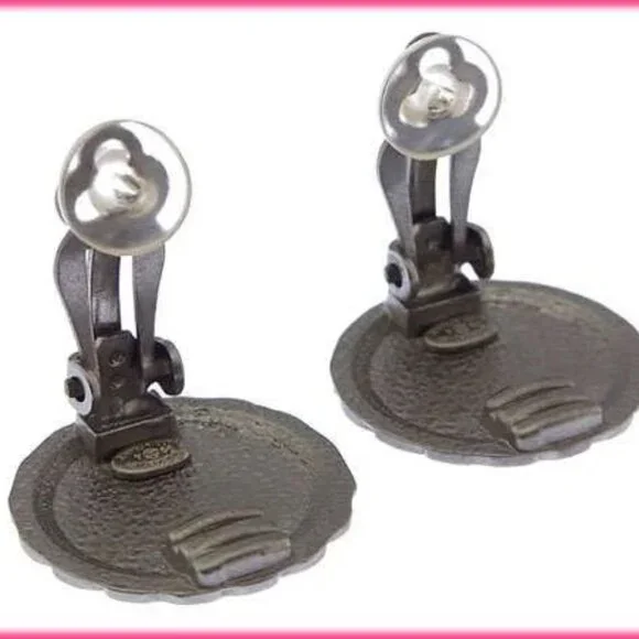 CHANEL Earring Silver x Beige x Green Women Authentic secondhand - Picture 5 of 7